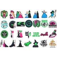 Unisex Wicked Inspired Pink Or Green Crocs - Upgrade With 20 Removable Charms!