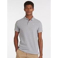 Barbour Mens Sports Polo Grey Marl Large