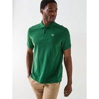 Barbour Mens Sports Polo Racing Green Small