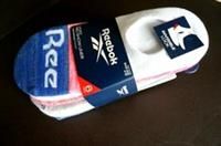 6 PAIRS : REEBOK Womens NO SHOW LINERS Pink White Grey Socks ARCH SUPPORT 4-10