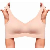 Pack Of Two Butterfly Shape Seamless Padded Bra - Four Sizes! - Black
