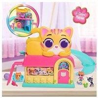 Just Play Disney Junior SuperKitties Purr ‘N’ Play Playset and Figures, 12-pieces, Lights and Sounds, Kids Toys for Ages 3 Up