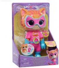 Just Play Disney Junior SuperKitties Cat-Tastic Transforming Ginny Lights and Sounds Figure, Kids Toys for Ages 3 Up