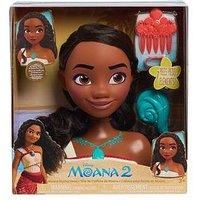 Just Play Disney Princess Moana 2 Styling Head, 7-pieces, Pretend Play, Kids Toys for Ages 3 Up