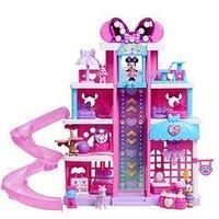 Just Play Disney Jr. Minnie Mouse Pet Hotel Playset, 20 Inch Playset, 23 Pieces Included, Ages 3 and Up