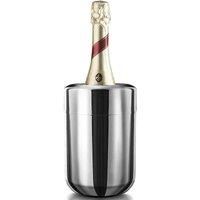 FINAL Touch Stainless Steel Wine Chiller with Removable Gel Freezer Packs, Stainless Steel Wine Cooler with Removable Gel Ice Packs