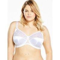 Elomi Women/'s Cate Underwire Full Cup Banded Bra Coverage,White,42F