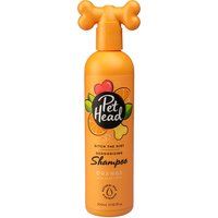 PET HEAD Dog Shampoo 300ml, Ditch the Dirt, Orange Scent, Best Dog Shampoo for Smelly Dogs, Deep Cleans Removes Odours, Deodorising Vegan Pet Shampoo, Professional Grooming, Gentle Formula for Puppies