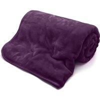 Fleece Faux Fur Mink Throw Blanket - 3 Sizes & 12 Colours! - Teal