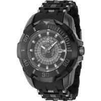 Invicta Sea Spider Black Dial Gunmetal Polyurethane Band Mens Watch 44132 45.9MM