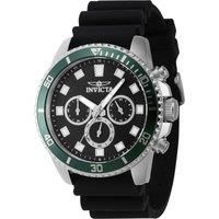 Invicta Pro Diver 46086 Men/'s Watch - Waterproof - Analogue - Quartz Movement - Stainless Steel with Black dial - 45mm