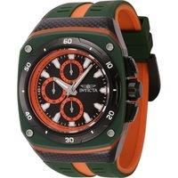 NEW Invicta Men's 46mm SPEEDWAY SUPERCHARGER Chrono Orange Green Tone SS Watch