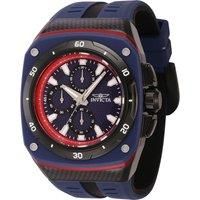 NEW Invicta Men's 46mm SPEEDWAY SUPERCHARGER Chrono BLUE DIAL Blue Tone SS Watch