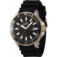 Invicta Men's Watch Pro Diver Rotating Bezel Black Silicone Rubber Strap 46132