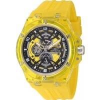 Invicta Racing 48802 Men/'s Watch - Waterproof - Analogue - Quartz Movement - Plastic with Yellow dial - 46mm