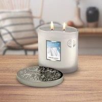 Heart & Home Twin Wick Ellipse Candle (Fresh Linen)