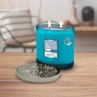 Heart & Home Twin Wick Ellipse Candle (Simply Spa)