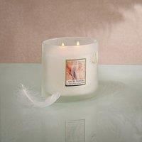 Heart & Home Serene Scents Angel Touch Twin Wick Ellipse Shape Sustainable Soy Candle – Luxurious Fruity and Uplifting Scent | Long-Lasting, Even Burn