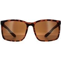 Square Matte Tortoise Bronze Sunglasses