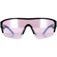 Dragon Tracer X LL Sunglasses - Shiny Black Blue with Silver Ion Lens 41091-001