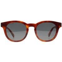 Lacoste Men's Round Blonde Havana Smoke Grey L6006S in Brown
