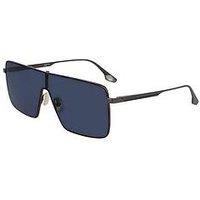 Victoria Beckham VB238S Sunglasses, 041 Gun/Midnight Blue, 58