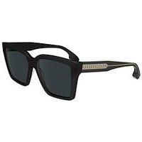 Victoria Beckham VB672S Sunglasses Women Black 57mm New 100% Authentic