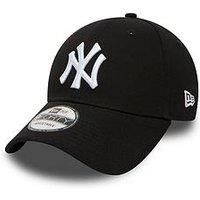 New Era Men's MLB Basic NY Yankees 9Forty Adjustable Baseball Cap, Blue (Navy), One Size