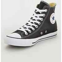 CONVERSE CT AS HI LEATHER - BLACK/WHITE - UNISEX SNEAKERS - 132170C - BRAND NEW