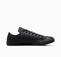 Converse All Star Ox Leather Black Mono Trainers-UK 9.5