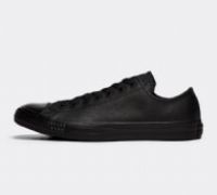 Converse All Stars All Black Leather Ox 135253C (New)