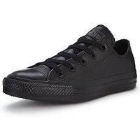 Converse Chuck Taylor All Star Black Lo Unisex Leather Trainers
