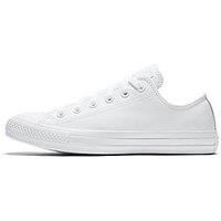 CONVERSE CT ALL STAR OX LEATHER MONO -WHITE or BLACK -UNISEX TRAINERS -BRAND NEW