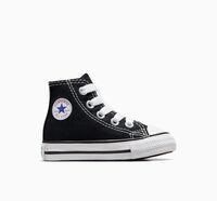 Converse Ashi Core Infants Lace Up High Top Trainers In Black Uk Size 4 - 9