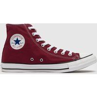 Converse Chuck Taylor All Star Hi Unisex Trainers Shoes Maroon UK 9