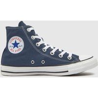 Converse Unisex-Adult Mens Chuck Taylor All Star Canvas High Top Size: 8 Women/6 Men Navy Blue