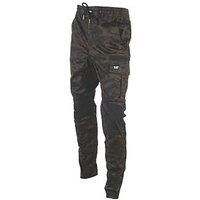 Caterpillar Men/'s Slim Fit Dynamic Cargo Pant Work Utility, Night Camo, 38W x 32L