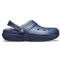 Crocs Unisex Classic Lined Clog, Navy Charcoal, 8 UK Men/ 9 UK Women