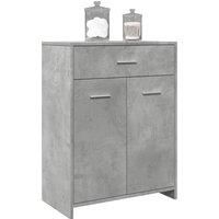 Bathroom Cabinet Concrete Grey 60x33x80 cm Engineered Wood