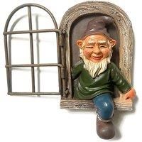 Gnome In A Tree Garden Decor - Woman Or Man!