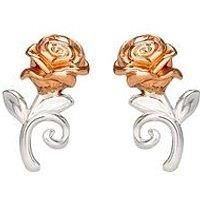 Disney Princess Silver and Rose Gold Earrings E905453TL.PH