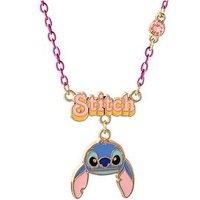 Disney Lilo & Stitch Pink, Purple And Blue Enamel Costume Necklace Nh00925Yrpl-16