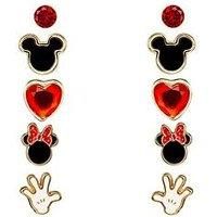 Disney Mickey and Minnie Mouse 5 Piece Earring Set
