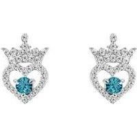 Ladies Disney Sterling Silver Princess Earrings