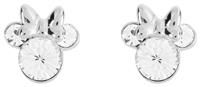 Disney Minnie Mouse Sterling Silver April Birthstone Earrings