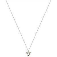 DISNEY Sterling Silver Multicoloured CZ MINNMinnie Mouse Necklace N903917SZML-18.PH