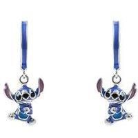 Stitch Girls Sterling Silver Charm Huggie Hoop Enamel Earrings E906533RRHL.PH