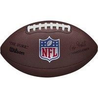 Wilson NFL DUKE REPLICA American Football, Mixed Leather, Official Size, Brown, WTF1825XBBRS