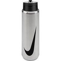 Nike Stainless Steel Recharge Straw Bottle 24 Oz / 710 Ml Rfsh - Grey/Black