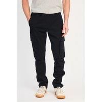 Cotton Relaxed Fit Turn-Up Cargo Trousers